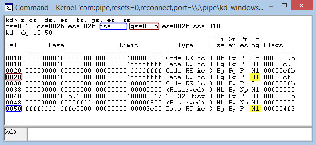 Windows 7 x64 GDT Dump Windows 7 x64 GDT Dump