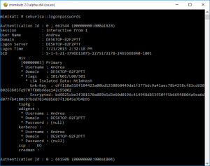 Mimikatz on Windows 10 with VSM